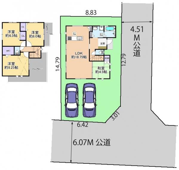 新築戸建 練馬区大泉学園町2丁目 西武池袋線大泉学園駅 7180万円