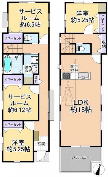 新築戸建 練馬区大泉町6丁目 西武池袋線大泉学園駅 6080万円