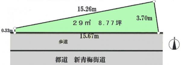 土地 練馬区石神井台７丁目 西武新宿線武蔵関駅 1,320万円