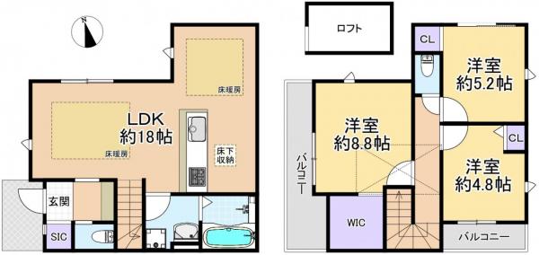 新築戸建 練馬区南大泉２丁目 西武池袋線保谷駅 6,898万円