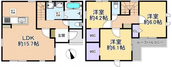 新築戸建 練馬区大泉町４丁目 西武池袋線大泉学園駅 5,380万円