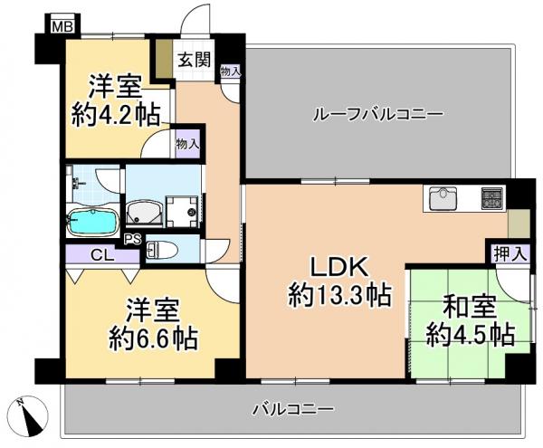 中古マンション 練馬区高野台４丁目 西武池袋線練馬高野台駅 4,280万円