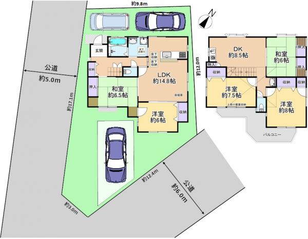 中古戸建 練馬区大泉町1丁目 都営大江戸線光が丘駅 7,350万円