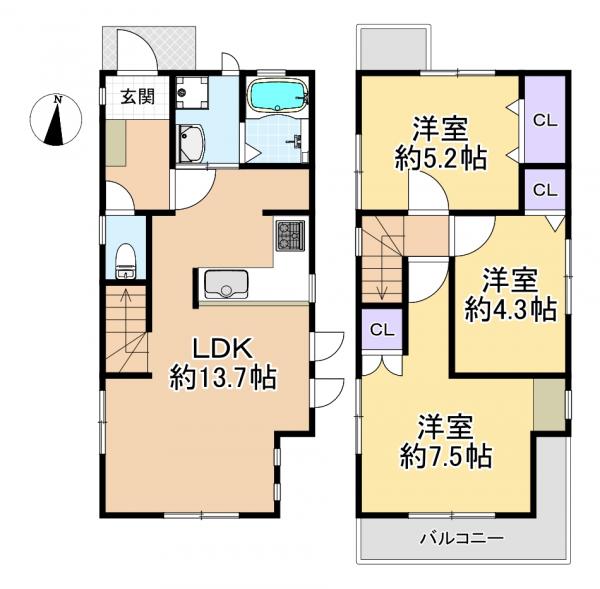 中古戸建 練馬区大泉学園町７丁目 西武池袋線大泉学園駅 4,640万円