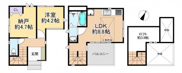 新築戸建 練馬区西大泉4丁目 西武池袋線保谷駅 2,880万円