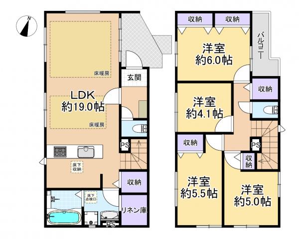 新築戸建 練馬区石神井台３丁目 西武池袋線大泉学園駅 7,998万円