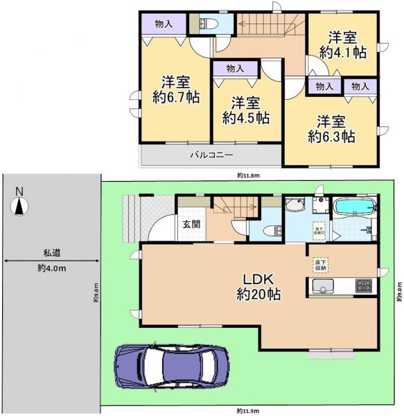 新築戸建 練馬区西大泉４丁目 西武池袋線保谷駅 5,790万円