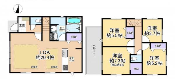 新築戸建 練馬区石神井台８丁目 西武新宿線武蔵関駅 7,498万円