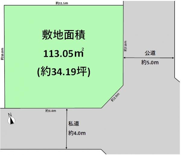 土地 練馬区土支田３丁目 西武池袋線石神井公園駅 5,880万円