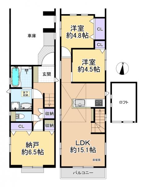 新築戸建 練馬区三原台３丁目 西武池袋線石神井公園駅 5,980万円