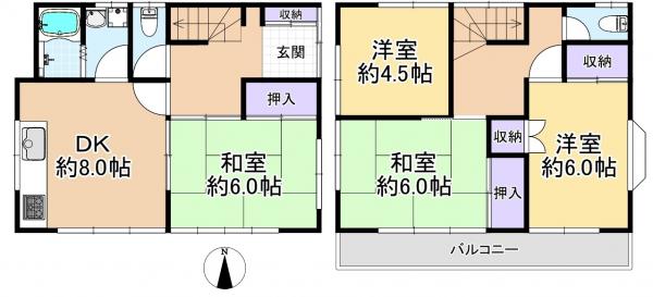 中古戸建 練馬区大泉学園町４丁目 西武池袋線大泉学園駅 2,980万円