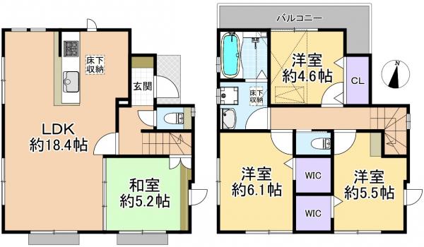 新築戸建 練馬区石神井台２丁目 西武新宿線上石神井駅 6,480万円