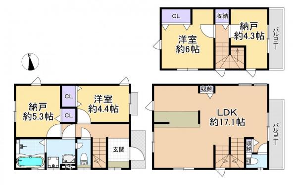 新築戸建 練馬区大泉町４丁目 西武池袋線大泉学園駅 4,780万円