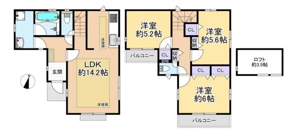 新築戸建 練馬区西大泉６丁目 西武池袋線保谷駅 4,580万円