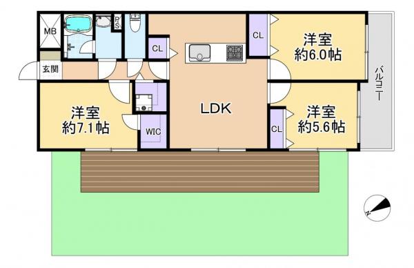 中古マンション 練馬区関町南４丁目 西武新宿線武蔵関駅 5,688万円