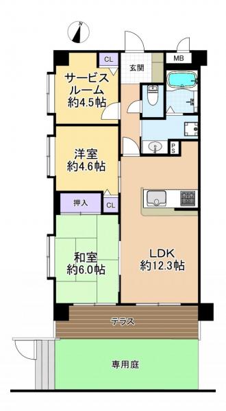 中古マンション 練馬区関町南３丁目 西武新宿線武蔵関駅 4,980万円