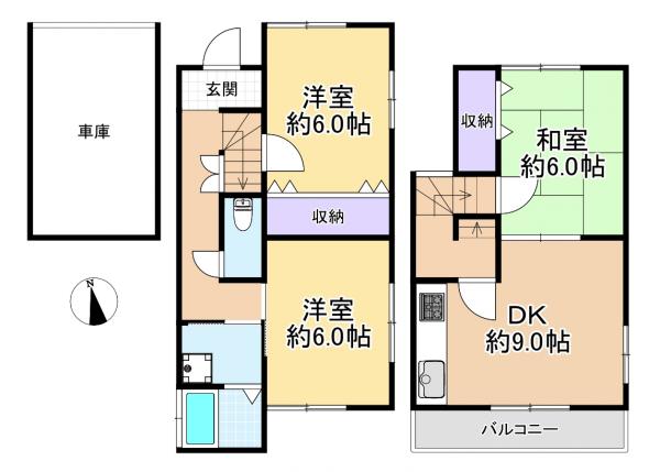 中古戸建 練馬区東大泉３丁目 西武池袋線大泉学園駅 3,480万円