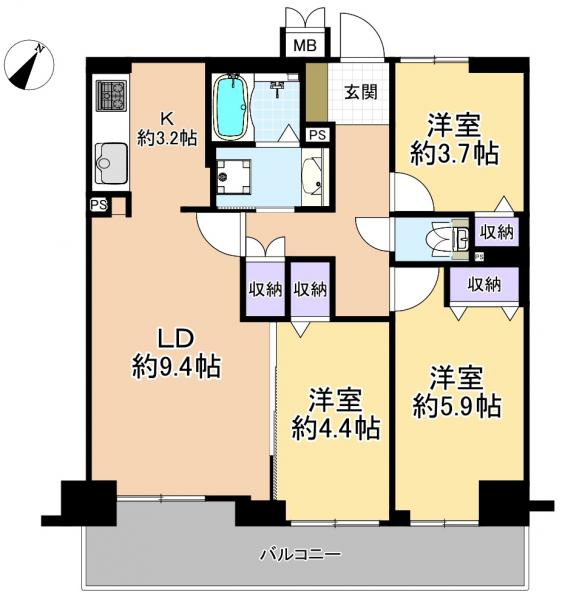 中古マンション 練馬区石神井台８丁目 西武新宿線武蔵関駅 4,990万円
