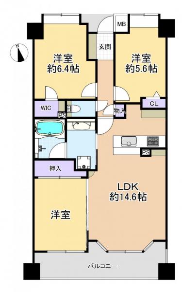 中古マンション 練馬区下石神井３丁目 西武池袋線石神井公園駅 5,499万円