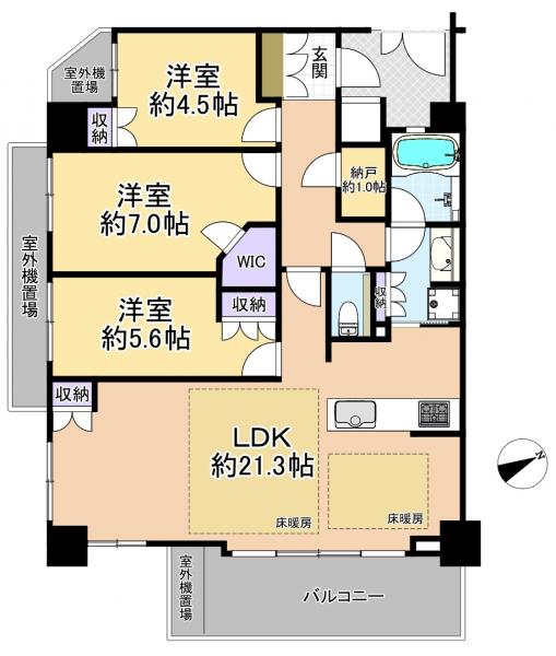 中古マンション 練馬区東大泉７丁目 西武池袋線大泉学園駅 6,680万円