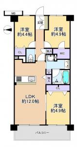 中古マンション 練馬区南田中５丁目１－２３ 西武池袋線練馬高野台駅 61990000