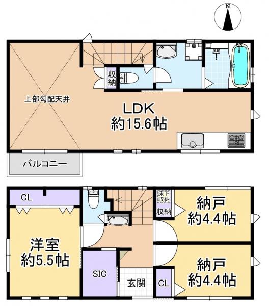 新築戸建 練馬区石神井台１丁目 西武新宿線上石神井駅 5,880万円