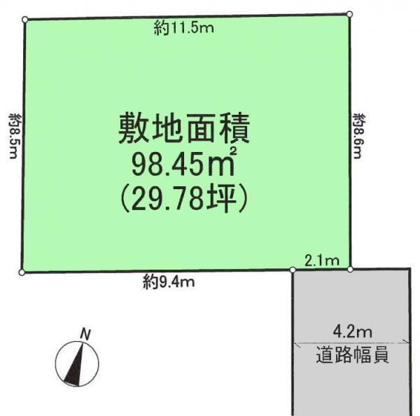 土地 練馬区大泉学園町３丁目 西武池袋線大泉学園駅 3,780万円