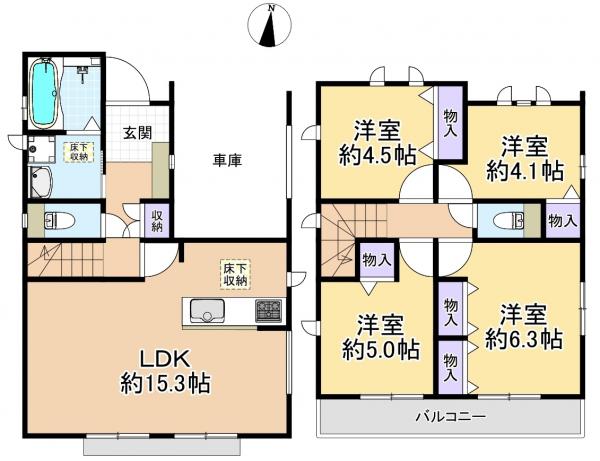 新築戸建 練馬区石神井台７丁目 西武新宿線武蔵関駅 6,990万円