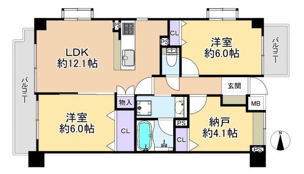 中古マンション 練馬区南大泉４丁目 西武池袋線保谷駅 4,490万円