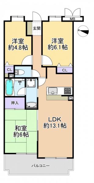 中古マンション 西東京市下保谷５丁目 西武池袋線保谷駅 4,580万円