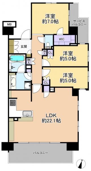 中古マンション 練馬区上石神井３丁目 西武新宿線上石神井駅 9,480万円