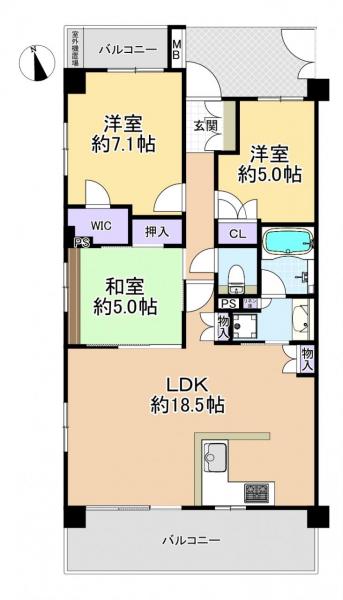 中古マンション 練馬区東大泉７丁目 西武池袋線大泉学園駅 5,980万円