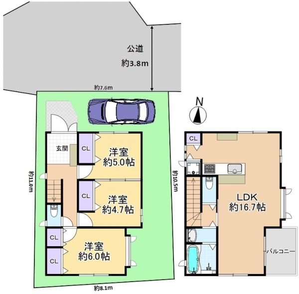 中古戸建 練馬区春日町２丁目 有楽町線平和台駅 6,780万円