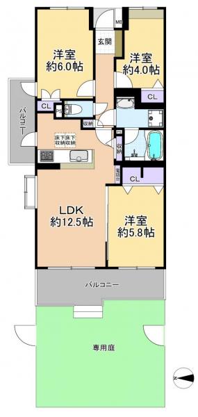 中古マンション 練馬区石神井台２丁目 西武新宿線上石神井駅 4,980万円