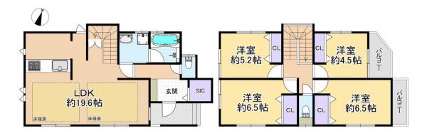 新築戸建 練馬区大泉学園町３丁目 西武池袋線大泉学園駅 6,780万円