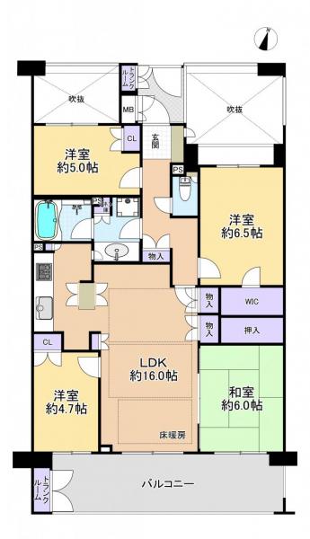 中古マンション 練馬区関町北５丁目 西武新宿線武蔵関駅 6,700万円