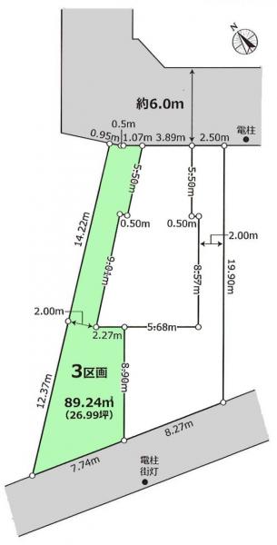 土地 練馬区土支田３丁目 都営大江戸線光が丘駅 4,300万円