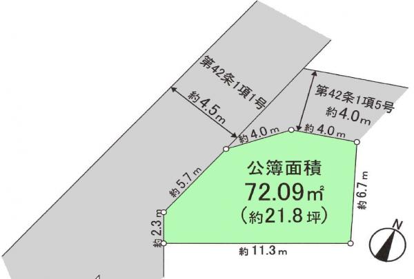土地 練馬区大泉町６丁目 西武池袋線大泉学園駅 3,480万円