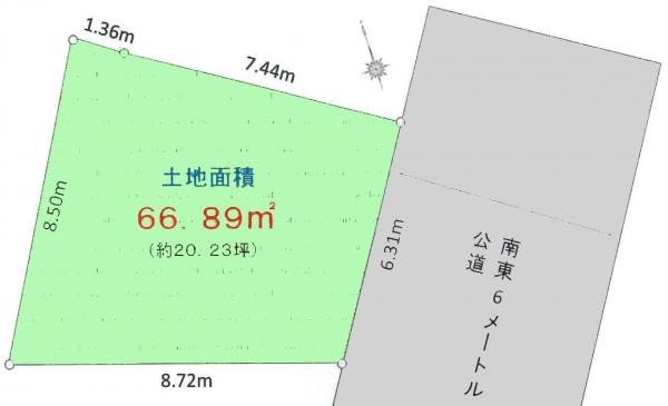 土地 練馬区大泉学園町５丁目 西武池袋線大泉学園駅 2,480万円