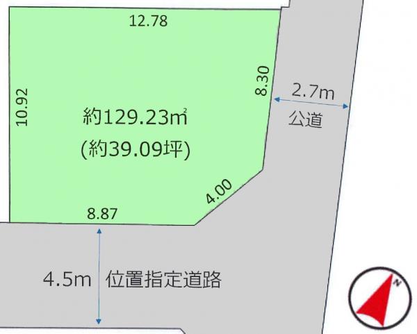 土地 練馬区西大泉町 西武池袋線保谷駅 4,799万円