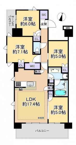 中古マンション 練馬区上石神井３丁目 西武新宿線上石神井駅 9,580万円