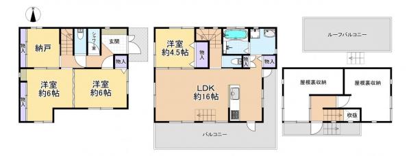 中古戸建 練馬区大泉町３丁目 西武池袋線大泉学園駅 4,800万円