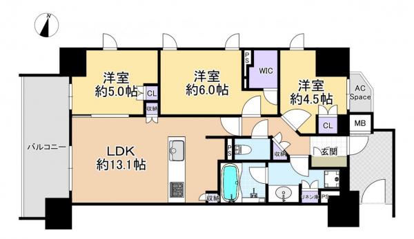 中古マンション 練馬区関町北2丁目 西武新宿線武蔵関駅 7,180万円