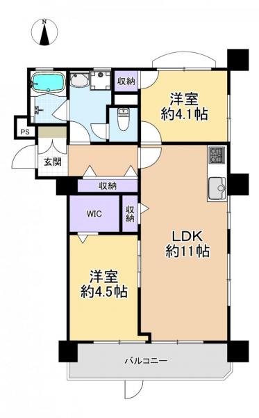 中古マンション 練馬区関町南４丁目 西武新宿線武蔵関駅 3,699万円