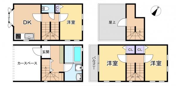 中古戸建 練馬区土支田４丁目 都営大江戸線光が丘駅 2,780万円