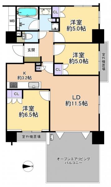 中古マンション 練馬区上石神井２丁目 西武新宿線上石神井駅 6,280万円