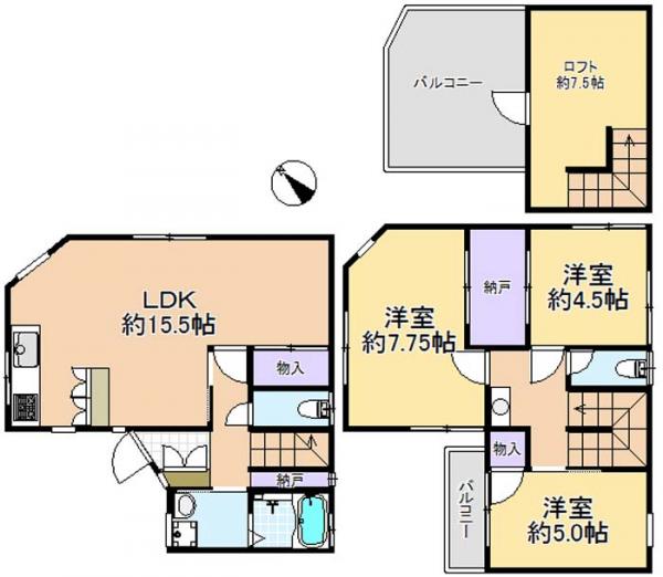 中古戸建 東京都練馬区東大泉7丁目 西武池袋線大泉学園駅 4500万円