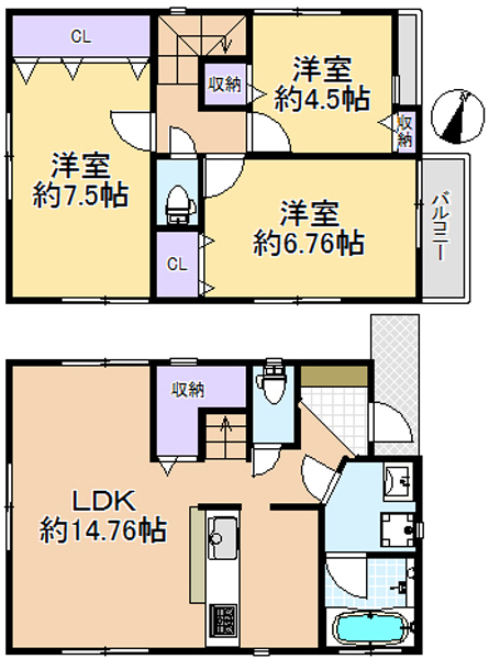 新築戸建 東京都練馬区石神井台1丁目 西武新宿線上石神井駅 5180万円