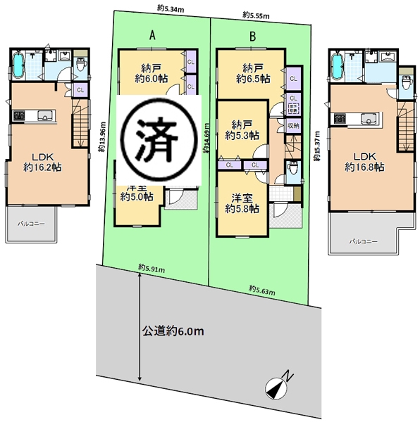 新築戸建 東京都練馬区南大泉6丁目 西武池袋線保谷駅 4980万円