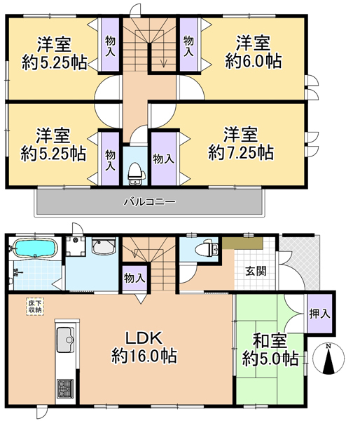 新築戸建 東京都練馬区西大泉5丁目 西武池袋線保谷駅 5480万円